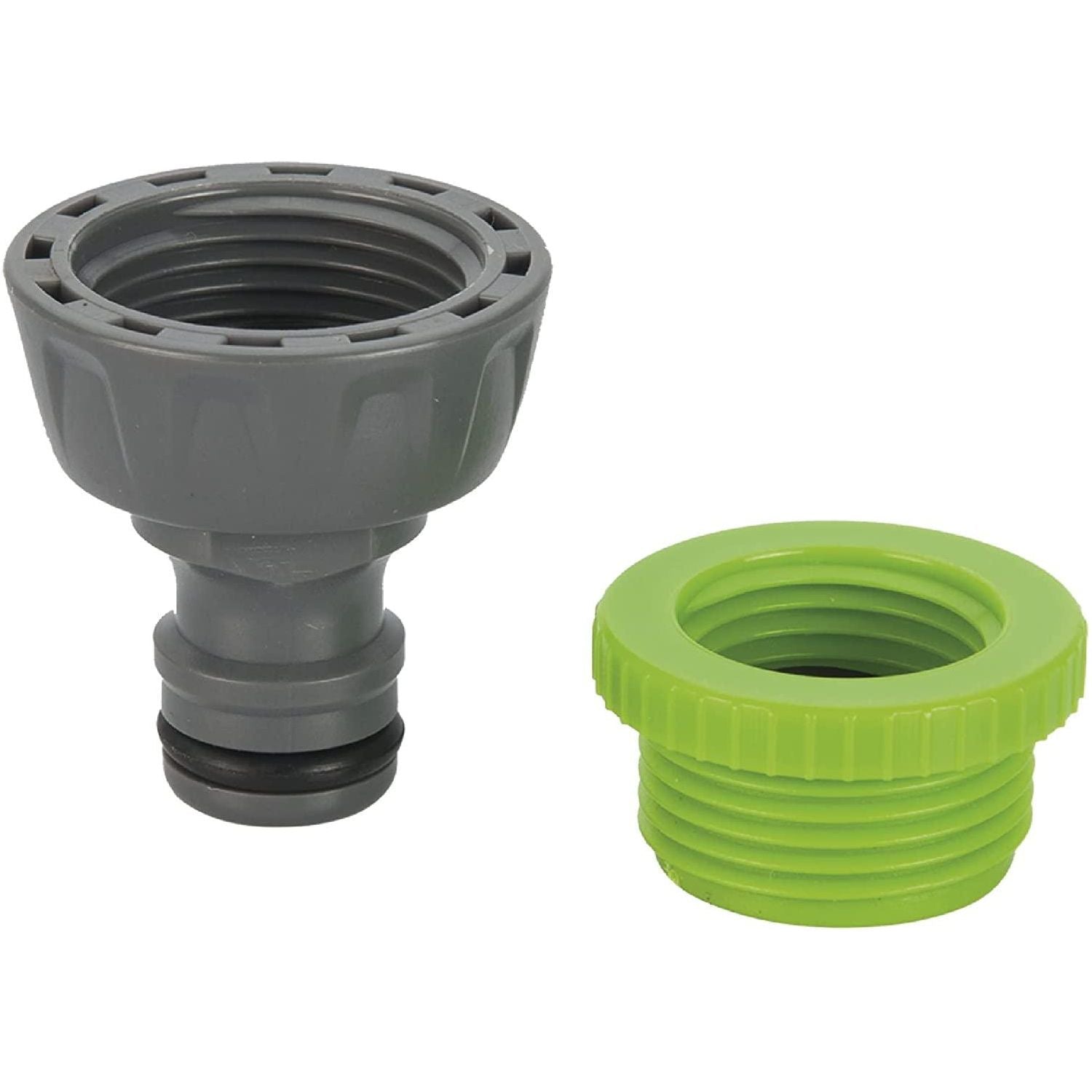 VITO Schlauchanschluss 1/2-3/4 Zoll Gartenschlauch Wasserhahn Gartenschlauchanschluss Hahnverbinder Anschluss für Zuhause Garten Schnellkupplung VIRF1234 Schwarz/Grün - Tools.de TP Profishop GmbH