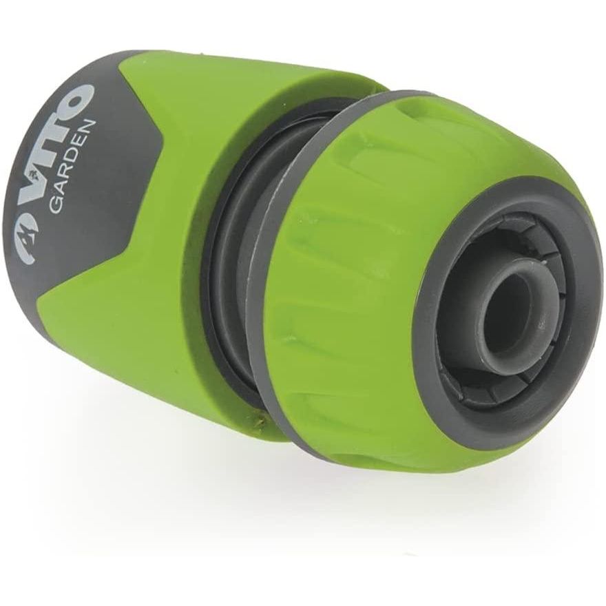 VITO Schlauchkupplung 13-16mm - 1/2-5/8 Zoll Schnellkupplung einfache Montage Schlauchverbinder Steckverbinder für den Schlauchanfang, Griffmulden, Schwarz/Grün - Tools.de TP Profishop GmbH