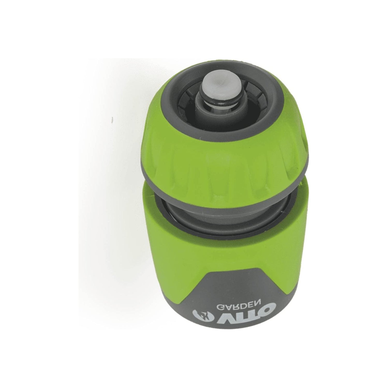 VITO Schnellkupplung 1/2-5/8" mit Absperrventil/Rückschlagventil und Aqua Stop-Funktion, Farbe: grün/grau, Gartenzubehör, hohe Schlauchhaltekraft, einfacher Wechsel - VIJR1258S - Tools.de TP Profishop GmbH