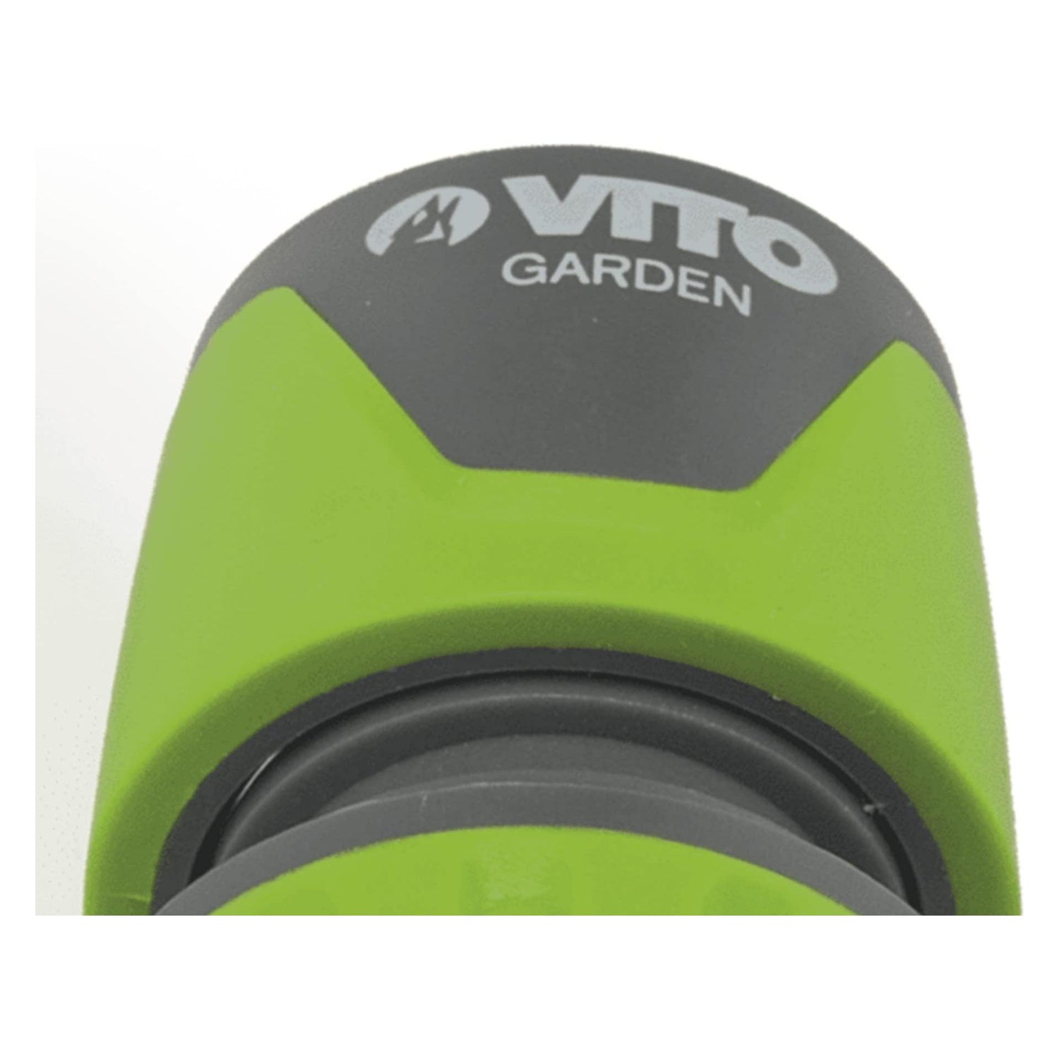 VITO Schnellkupplung 1/2-5/8" mit Absperrventil/Rückschlagventil und Aqua Stop-Funktion, Farbe: grün/grau, Gartenzubehör, hohe Schlauchhaltekraft, einfacher Wechsel - VIJR1258S - Tools.de TP Profishop GmbH