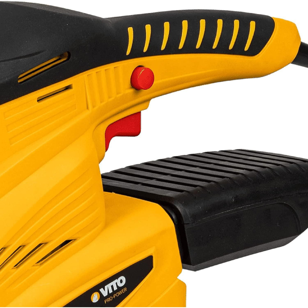 VITO Schwingschleifer, Orbitalschleifer, 250 W, Staubbehälter + 2 Schleifmittel, 6 Geschwindigkeiten, Schleifmaschine, Schleifer, Schleiffläche 90 x 187 mm - Tools.de TP Profishop GmbH