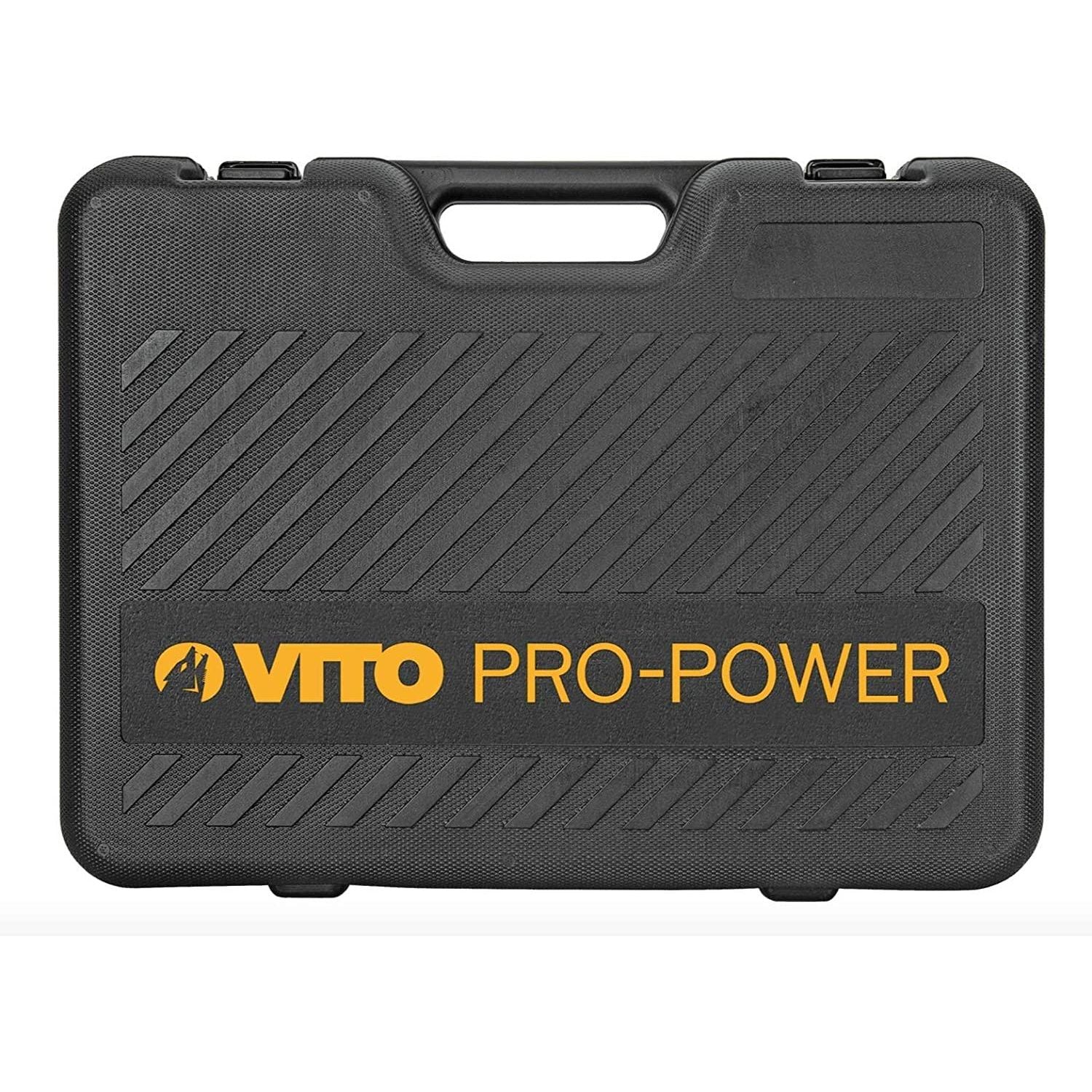 VITO SDS-Max Bohrhammer, 1100W 1-7Joule Abbruchhammer VIMP1100, 1950-4680ipm 300-760U/Min, Anti-Vibration, Einstellung der Meißelposition; Sicherheits-Kupplungsvorrichtung, 28mm Bohrleistung in Beton - Tools.de TP Profishop GmbH