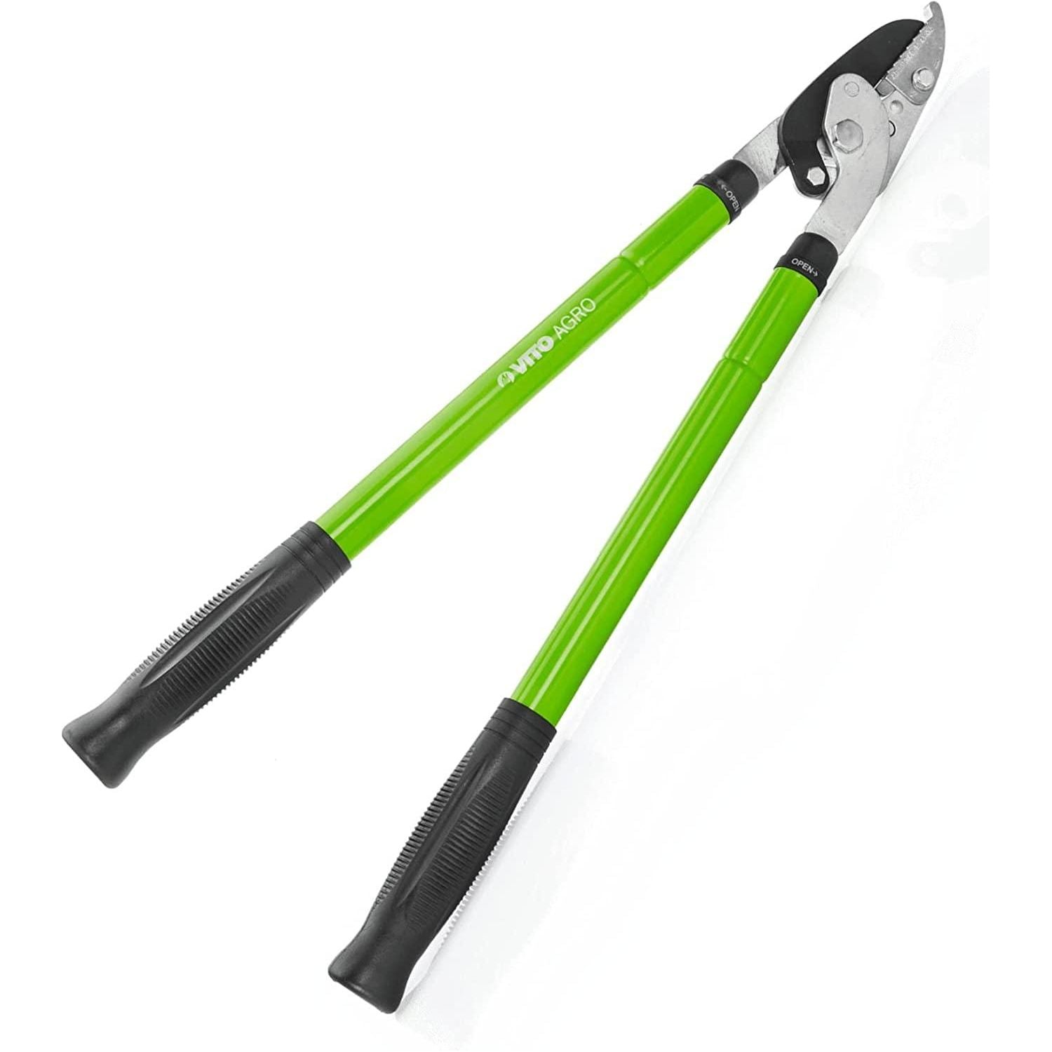 VITO Teleskop Astschere - Baumschere - von 60 auf 90 cm teleskopierbar - Klinge aus geschmiedeter Stahl - Aluminiumrohrgriffe - Antirutschgriffe - Universal - Zweihand - Schwarz/Grün VITTD - Tools.de TP Profishop GmbH