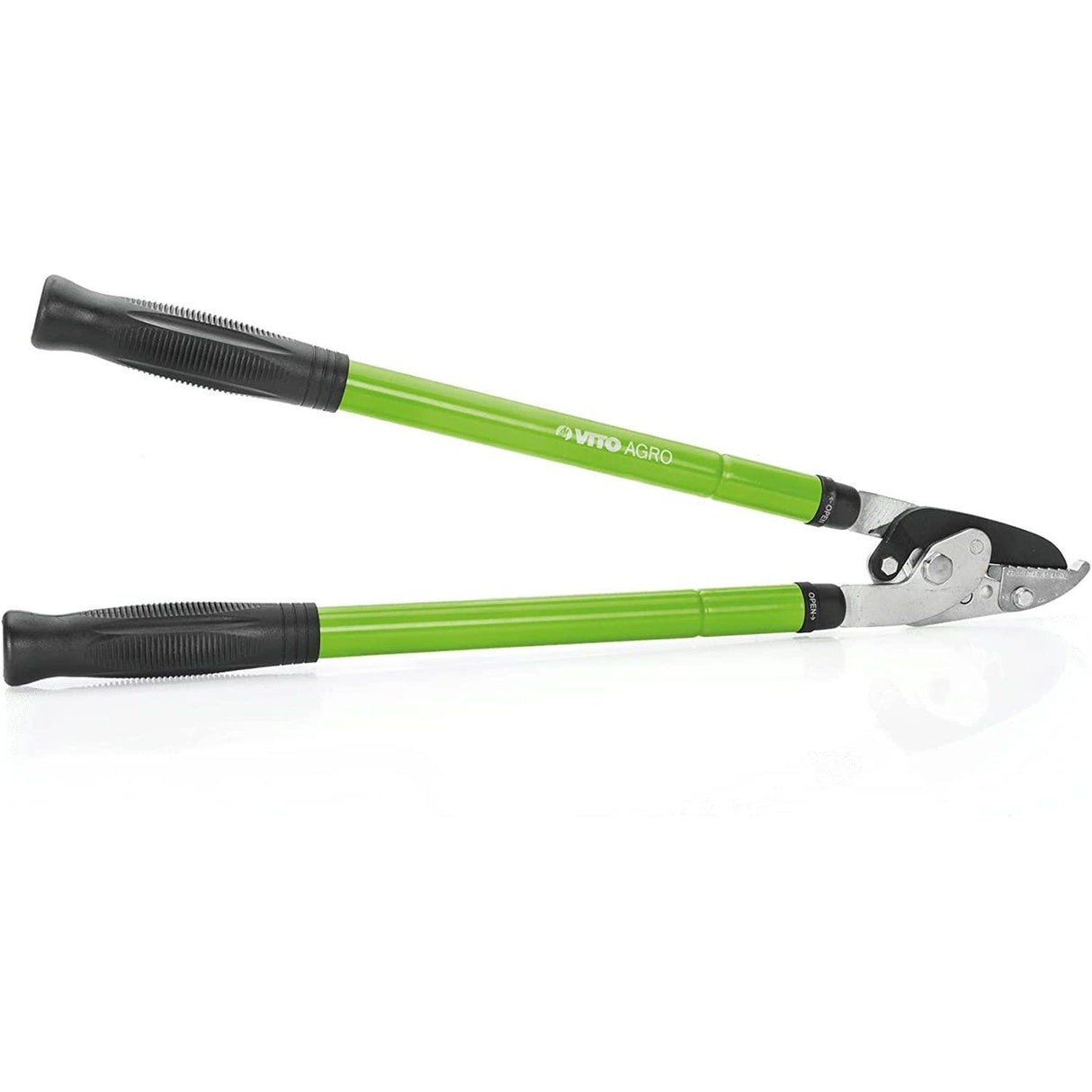 VITO Teleskop Astschere - Baumschere - von 60 auf 90 cm teleskopierbar - Klinge aus geschmiedeter Stahl - Aluminiumrohrgriffe - Antirutschgriffe - Universal - Zweihand - Schwarz/Grün VITTD - Tools.de TP Profishop GmbH