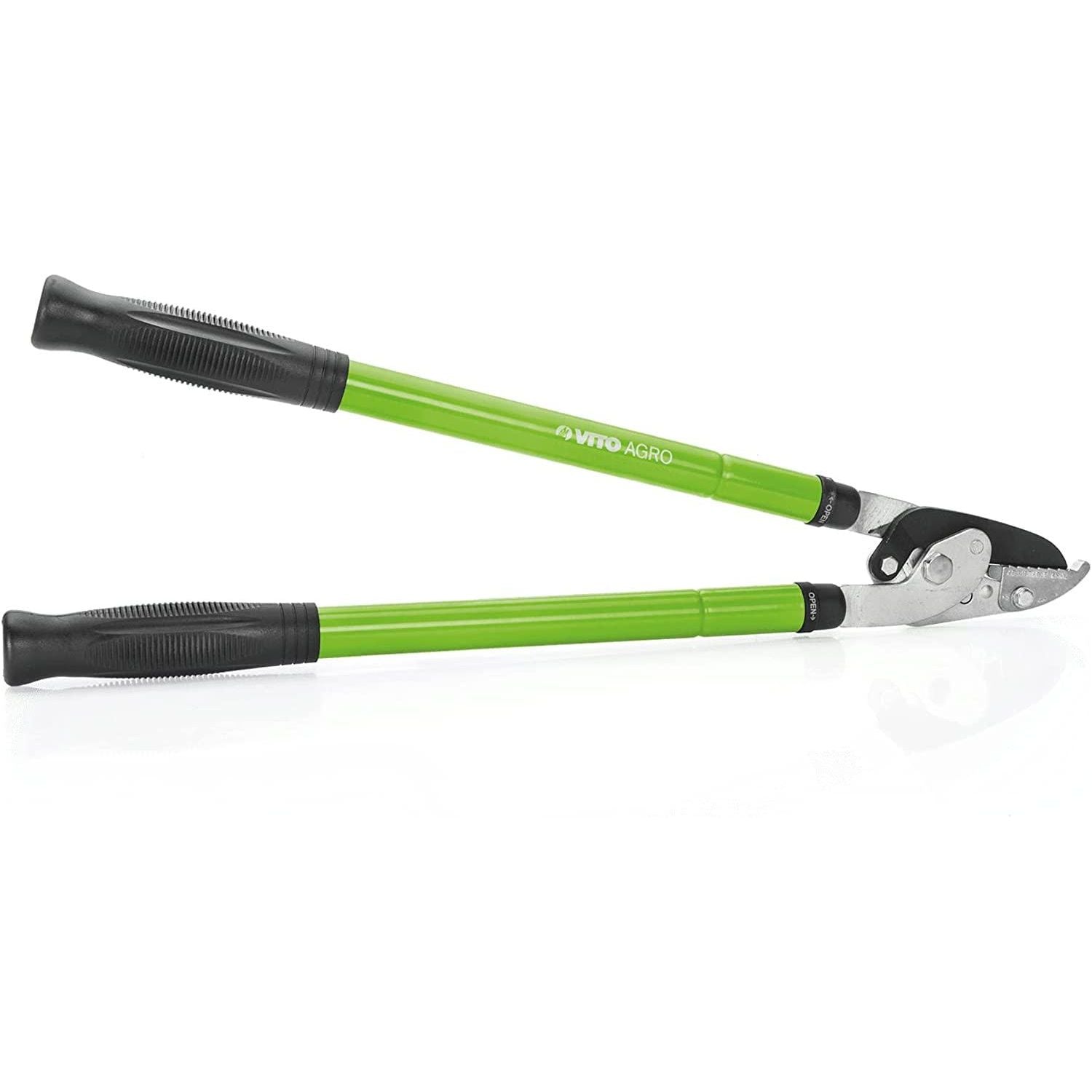 VITO Teleskop Astschere - Baumschere - von 60 auf 90 cm teleskopierbar - Klinge aus geschmiedeter Stahl - Aluminiumrohrgriffe - Antirutschgriffe - Universal - Zweihand - Schwarz/Grün VITTD - Tools.de TP Profishop GmbH