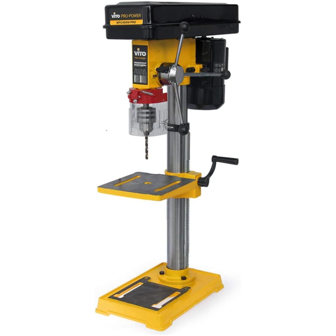 VITO Tischbohrmaschine VIMFC450A Säulenbohrmaschine 450W, Gusseisen-Kostruktion, 12 Geschwindigkeiten, Bohrfutter Spannbereich: 16mm - Tools.de TP Profishop GmbH