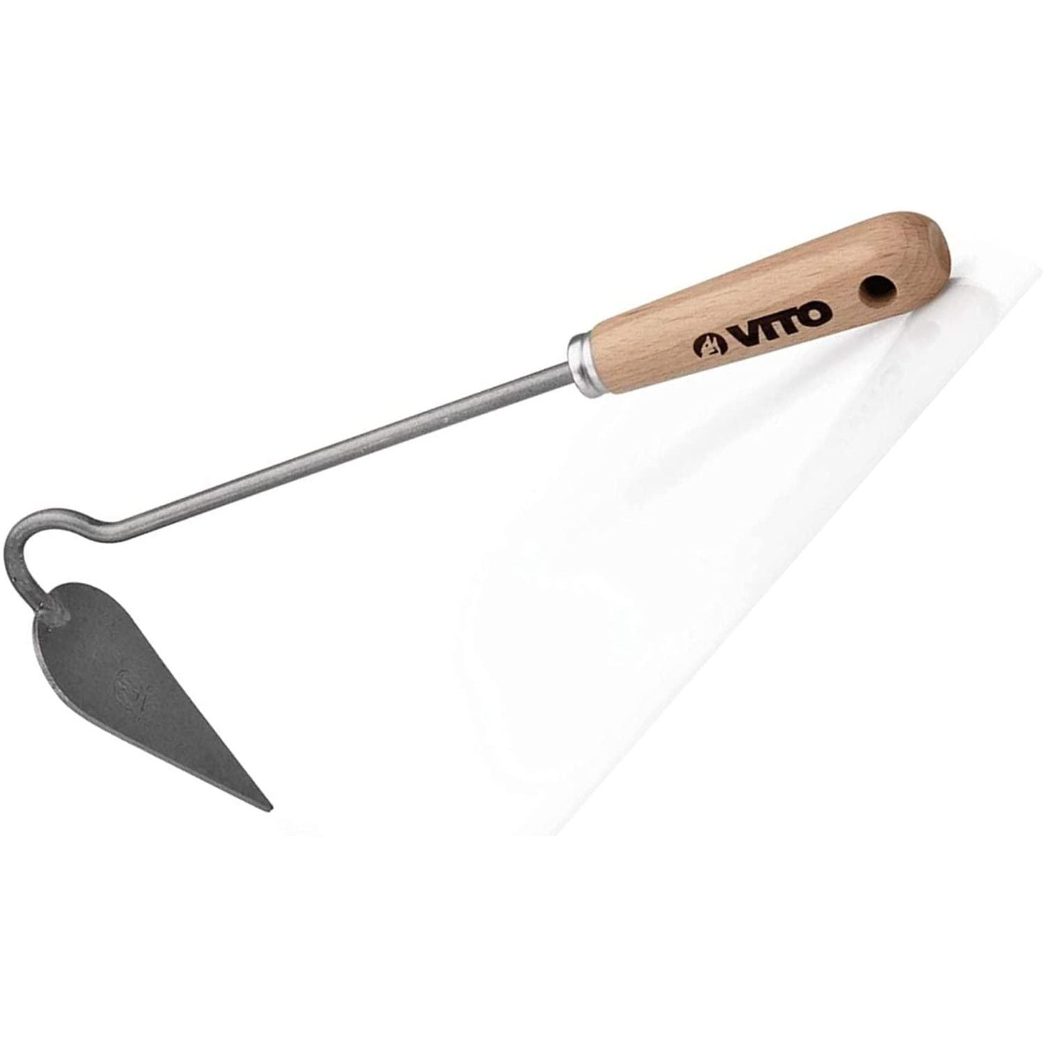 VITO Unkrauthacke mit Stiel - sehr stabile Spitzhacke - Stillänge 35cm - - Hacke zum Unkraut jäten - Hochwertig und traditionell handgeschmiedete Garten-Kleingeräte - Gartengeräte - Tools.de TP Profishop GmbH