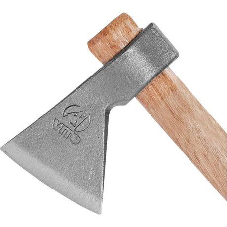 VITO Vintage Axt, Beil, Universalbeil / Axt mit stabilem Holzstiel 700g - Stahl Maße 160 x 100 x 40 - 25 mm - Spaltbeil - Handbeil - Spaltaxt - Hochwertige Stahl-Klinge, Handgeschmiedet in Portugal - Tools.de TP Profishop GmbH