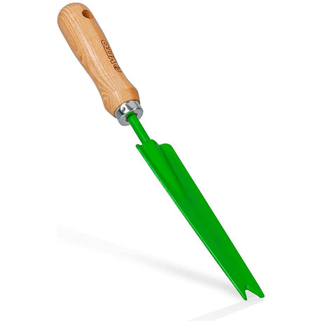 VITO Vintage Unkrautstecher: Ideales Gartenwerkzeug zum Entfernen von Unkraut, mit Buchenholz Griff, aus Qualitätsstahl, korrosionsgeschützt, Länge 32,5 cm VIAREMS Handmade in Portugal - Tools.de TP Profishop GmbH