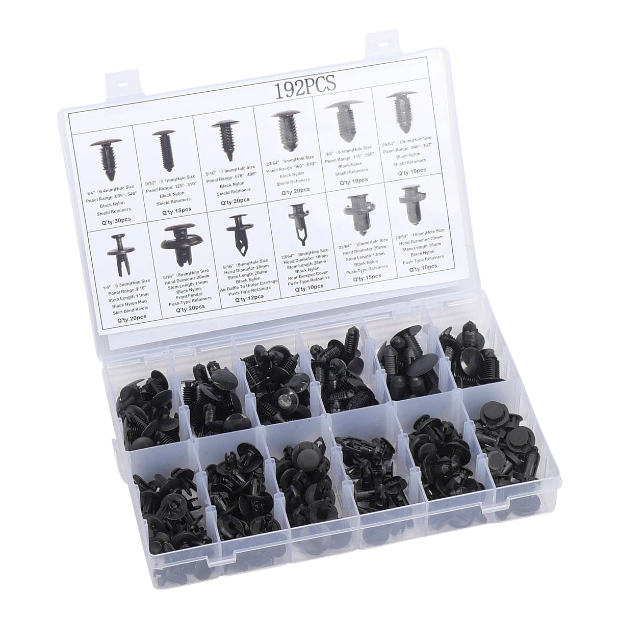 XPTools Befestigungsclips 192 Teile Halterung Befestigung - XP192ICA - Tools.de TP Profishop GmbH