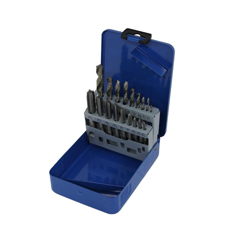 XPTools Bohrer- und Gewindeschneidsatz 18 Teile Metrisch DT18MM - Tools.de TP Profishop GmbH