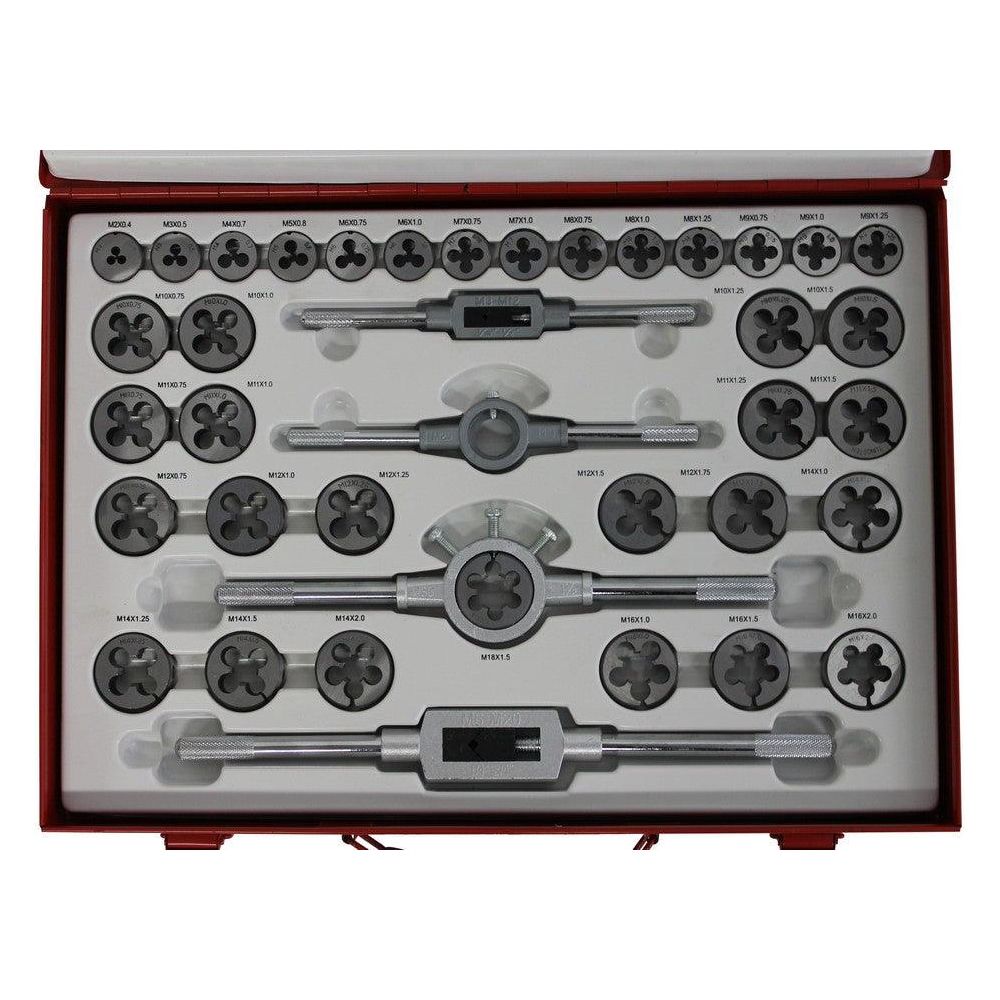 XPTools Gewindeschneider Set 110 Stück Metrisch Werkstattkoffer Schneideisen TD110MM - Tools.de TP Profishop GmbH