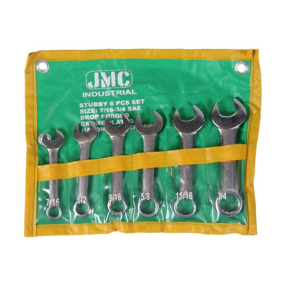 XPTools Maulringschlüssel Satz 6 Teile Stubby Zollgrößen / Maulschlüssel Ringschlüssel Set CSS6E - Tools.de TP Profishop GmbH