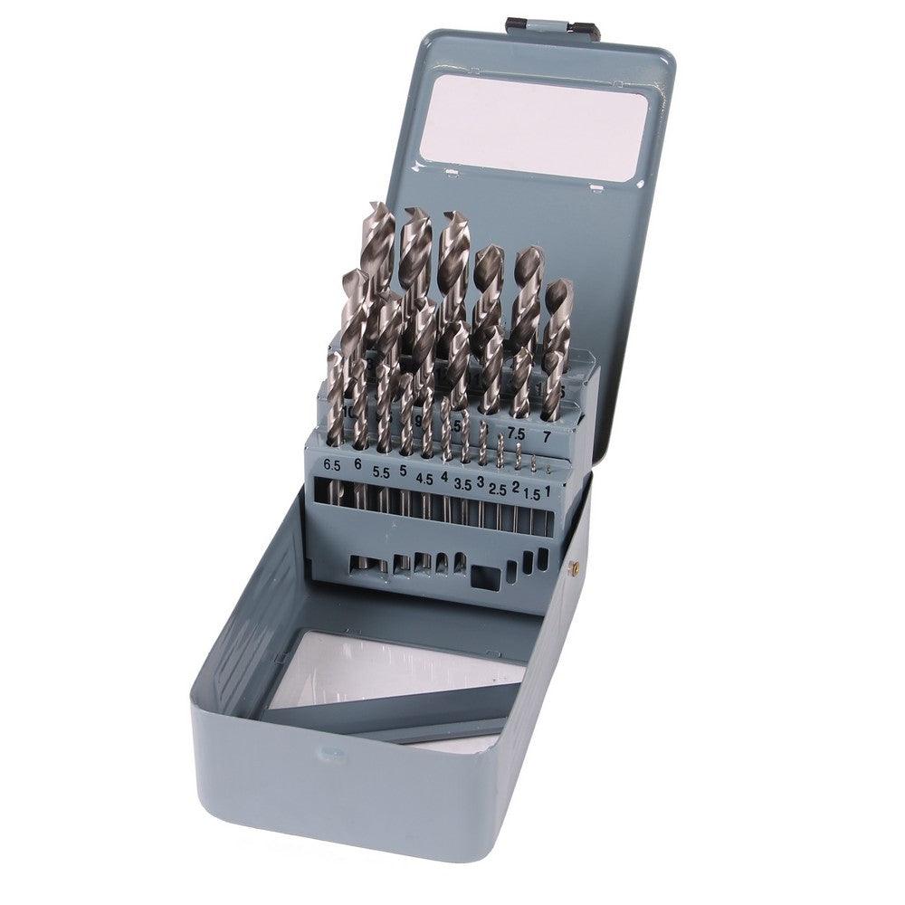 XPTools Spiralbohrer-Satz 25 Teile / Bohrer Set für Bohrmaschine / 135 Grad Split Point DR25KB - Tools.de TP Profishop GmbH