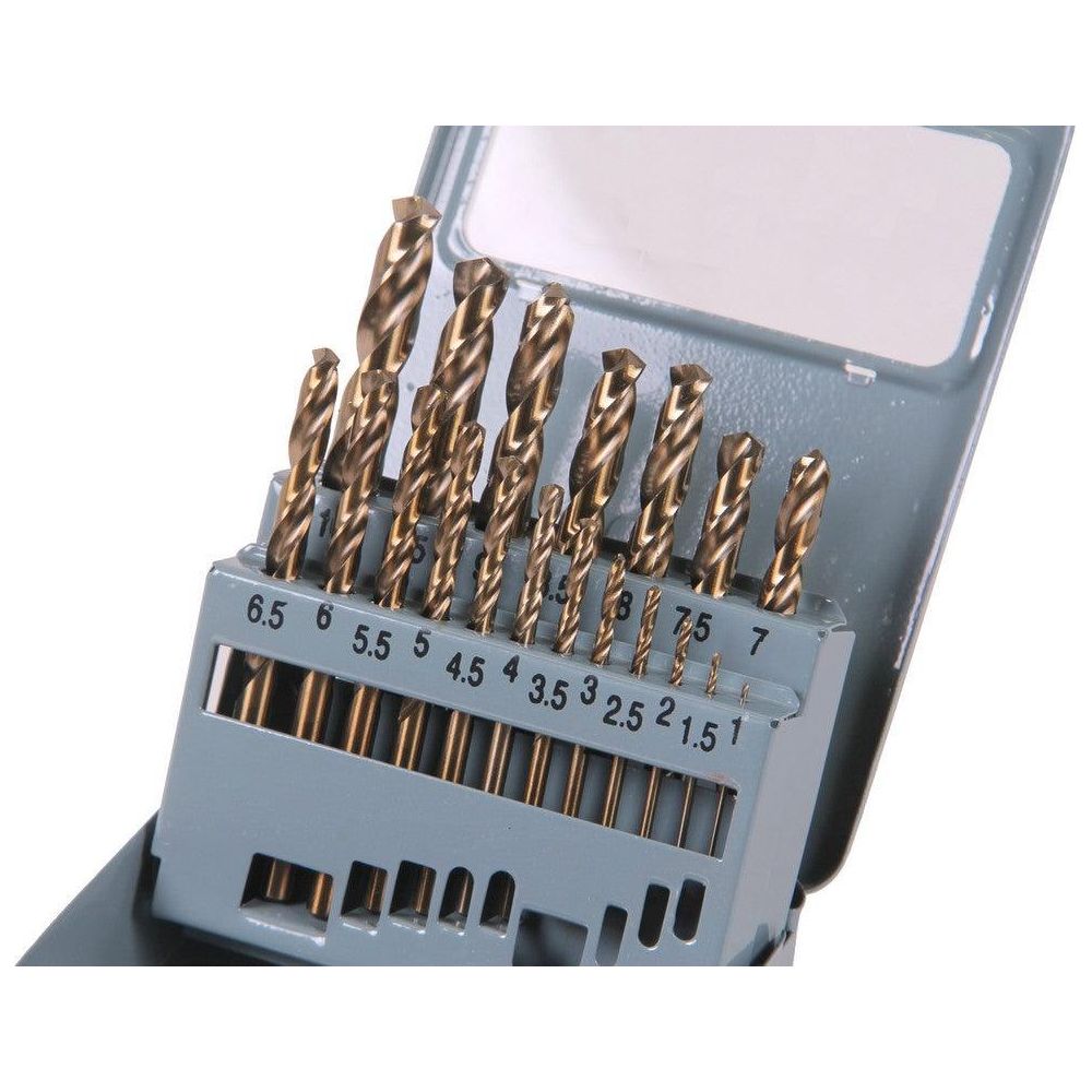 XPTools Spiralbohrer-Satz Kobalt HSS 19 Teile / Bohrer Set für Bohrmaschine DR19KBK - Tools.de TP Profishop GmbH
