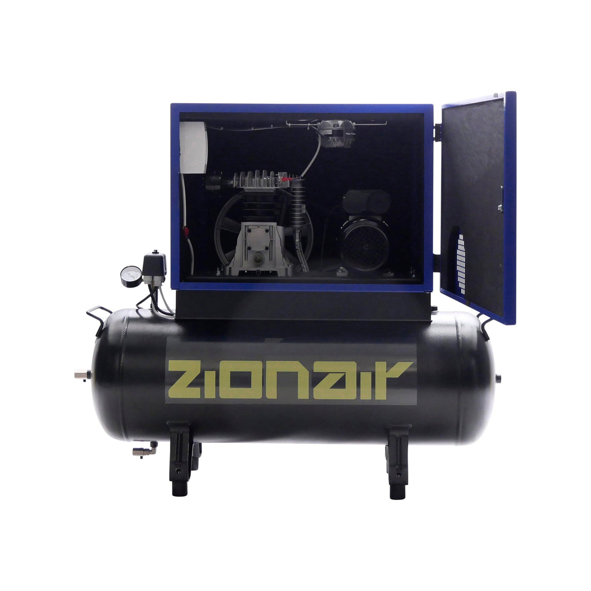 ZionAir 100 Liter 10bar Silent Kompressor, Kompressor Schallgedämmt, Geräuscharmer Kompressor 1,5kW 230V 10 bar 100L Tank - Flüsterkompressor - CP15S100 - Tools.de TP Profishop GmbH