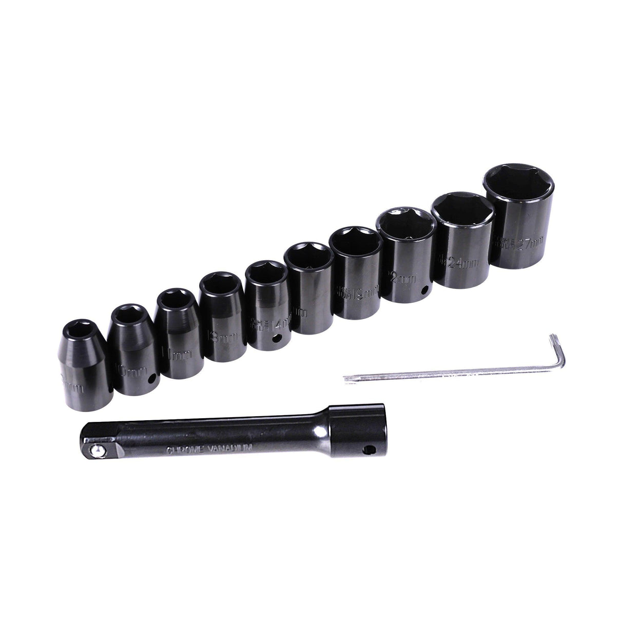 ZionAir Druckluftschrauber 1/2'' 610Nm mit Nüssen / Schlagschrauber im Koffer IW12C610S - Tools.de TP Profishop GmbH