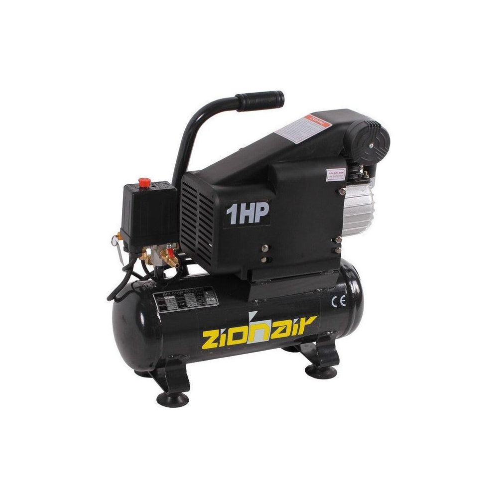 ZionAir kleiner 6L Kompressor 1PS 0,75KW 230V 8bar 6L Tank CP060T01 - Tools.de TP Profishop GmbH