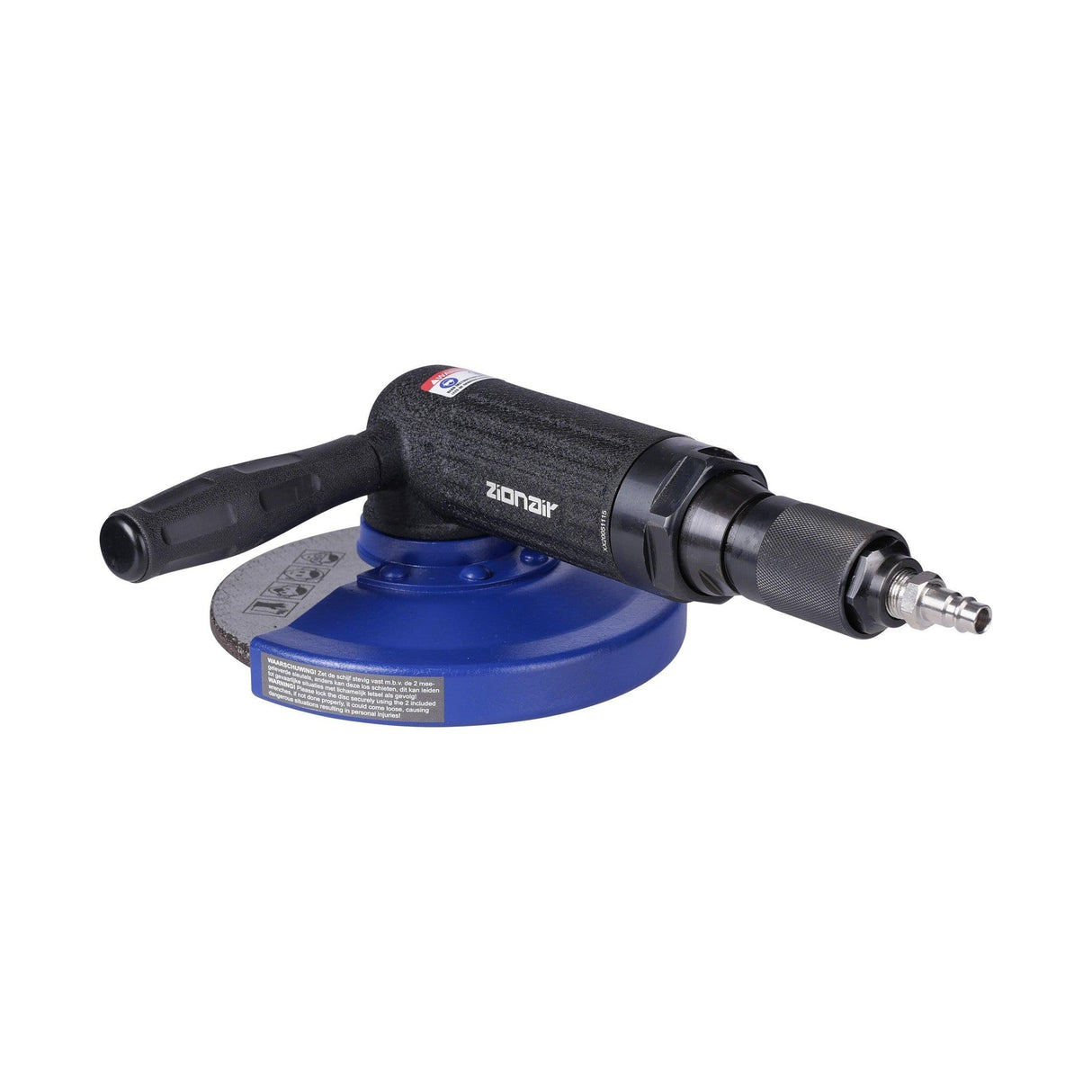 ZionAir Pneumatischer Winkelschleifer 180mm Scheibe / Druckluftwinkelschleifer / Schleifmaschine 7000 U/min AG7X - Tools.de TP Profishop GmbH