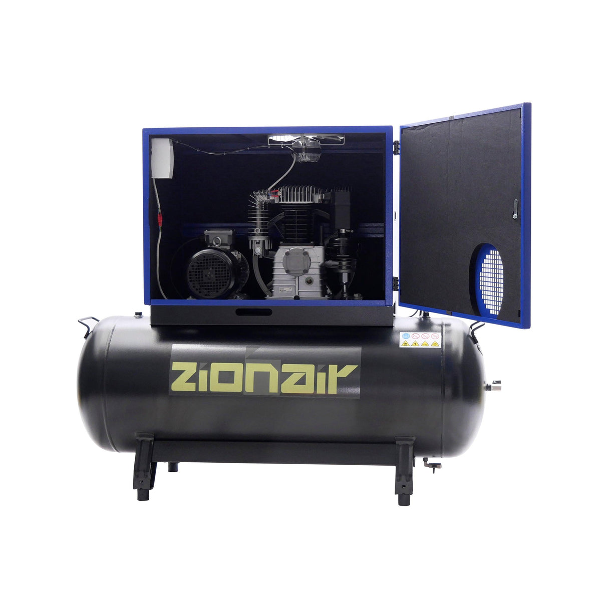 ZionAir Silent Kompressor Schallgedämmt 4kW 400V 11bar 270 Liter Tank Stern-Dreieck CP40S270SD - Tools.de TP Profishop GmbH