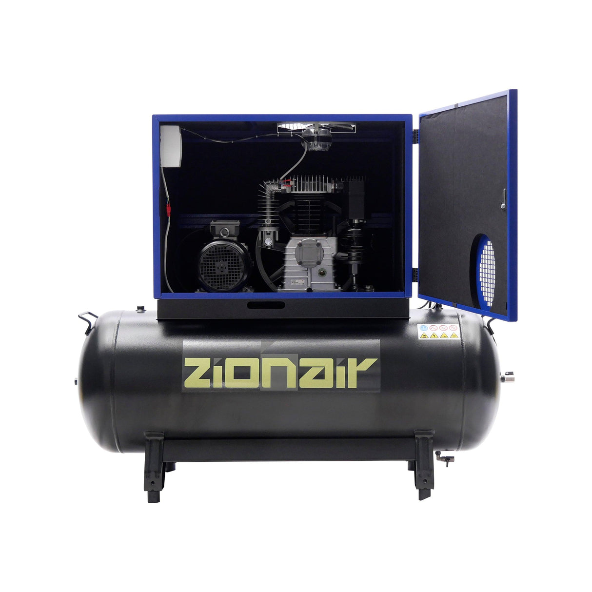 ZionAir Silent Kompressor Schallgedämmt 4kW 400V 11bar 270 Liter Tank Stern-Dreieck CP40S270SD - Tools.de TP Profishop GmbH