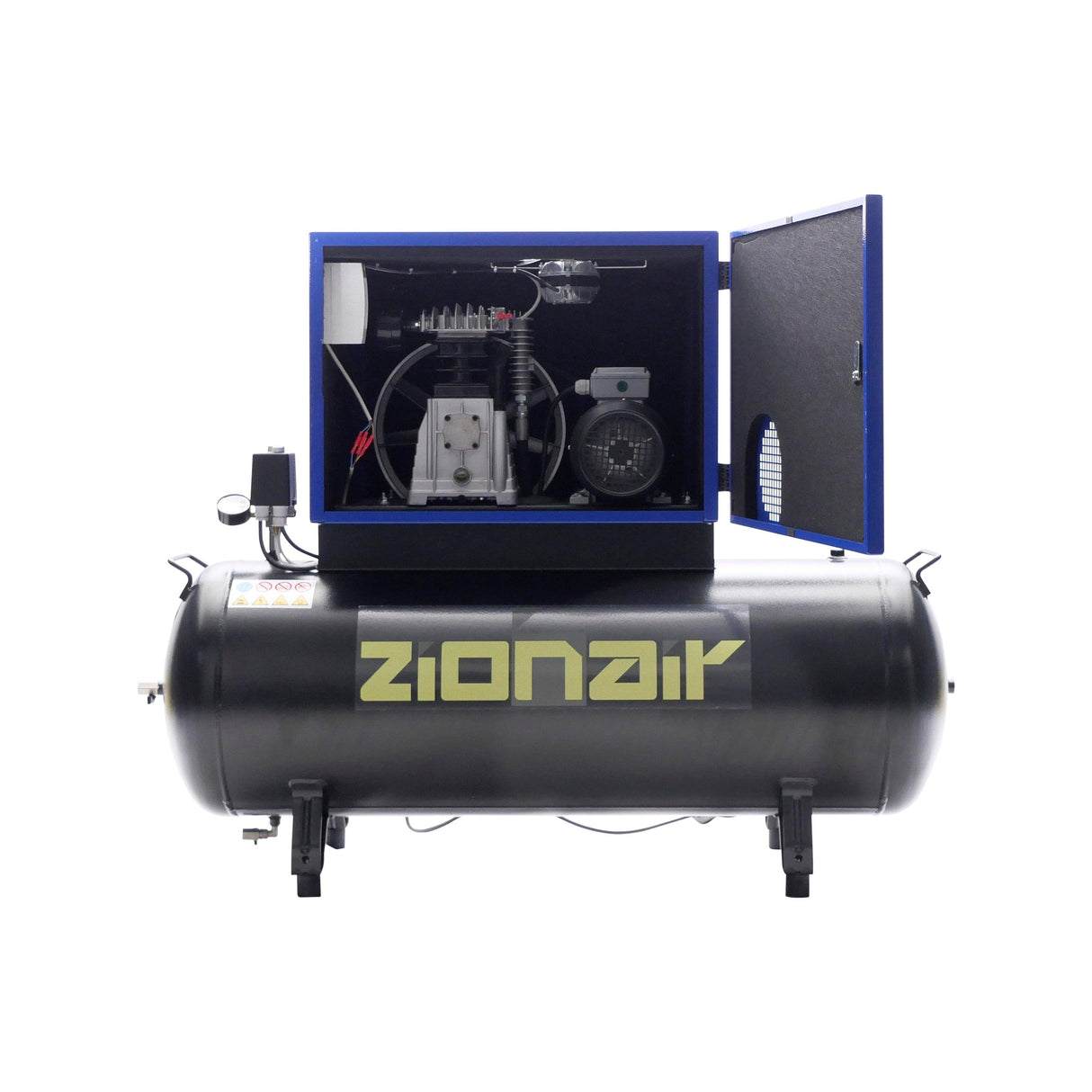 ZionAir Silent Kompressor Schallgedämmt, Geräuscharmer Kompressor 3kW 400V 11bar 200 Liter Tank CP30S200 - Tools.de TP Profishop GmbH