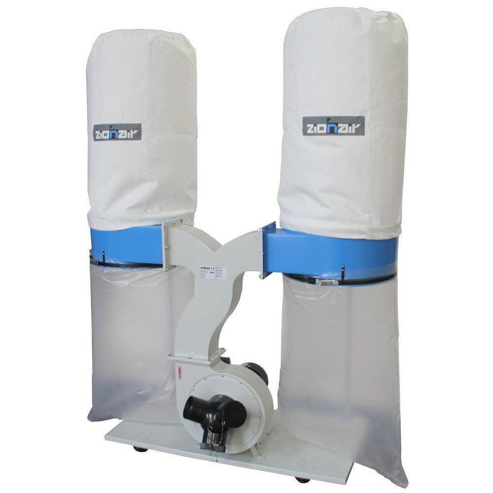 ZionAir Späneabsauganlage, Absauganlage doppelt 500mm SA300S - Tools.de TP Profishop GmbH