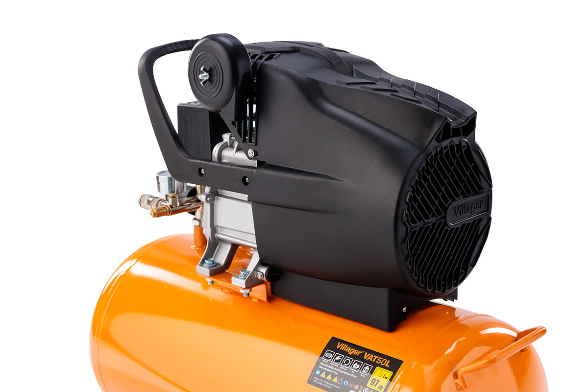 Villager VAT 50 L - Ölgeschmierter 50 l Kompressor mit 206 l/min Luftleistung & 8 bar - VI-007585