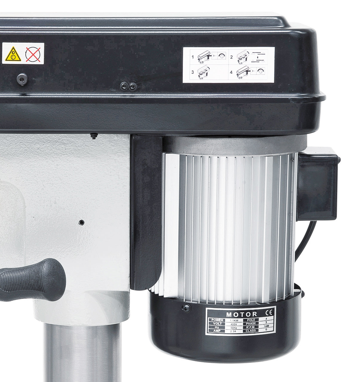 BERNARDO Säulenbohrmaschine mit Keilriemenantrieb – Modell SB 32 S / 230 V