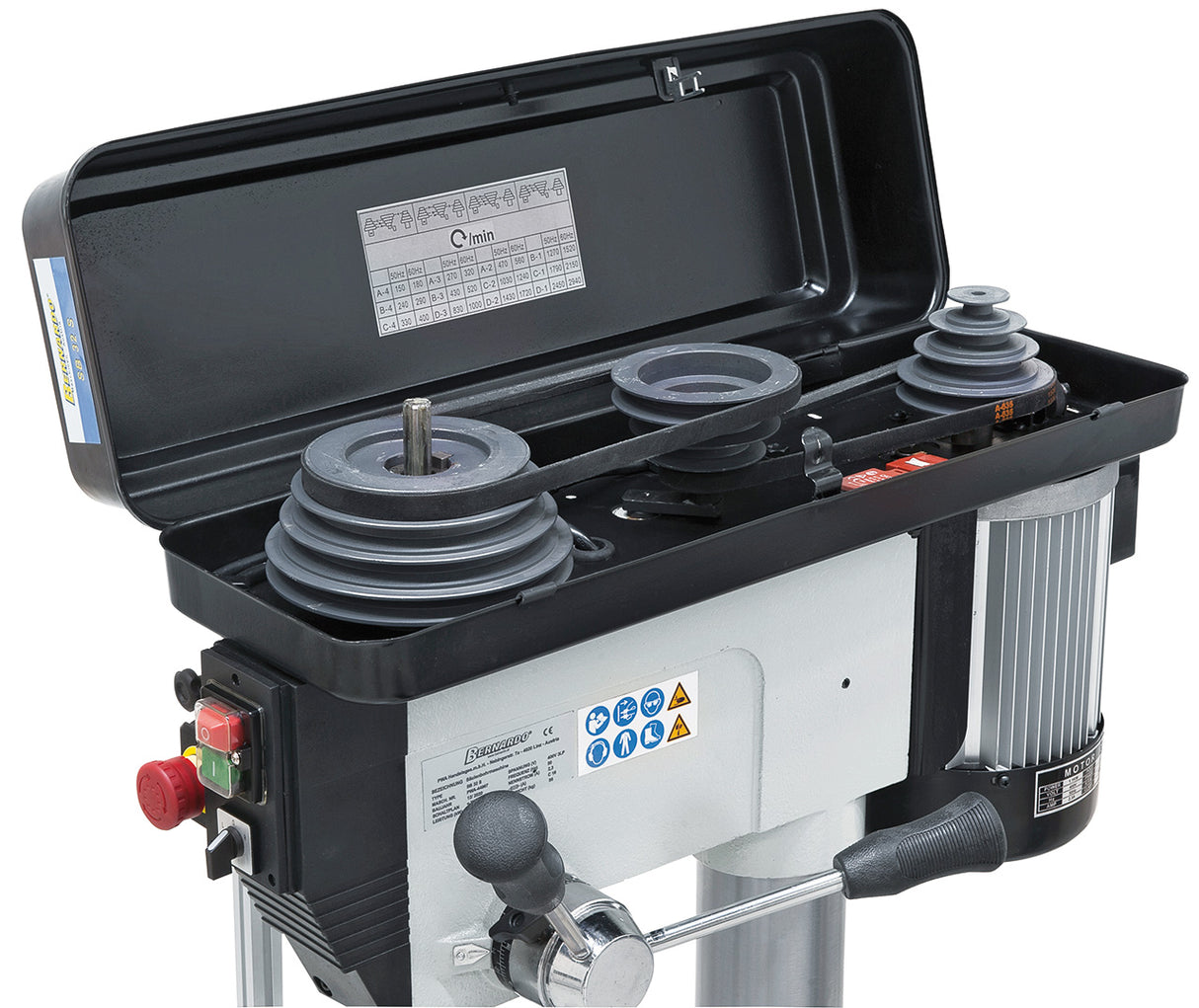 BERNARDO Säulenbohrmaschine mit Keilriemenantrieb – Modell SB 32 S / 230 V