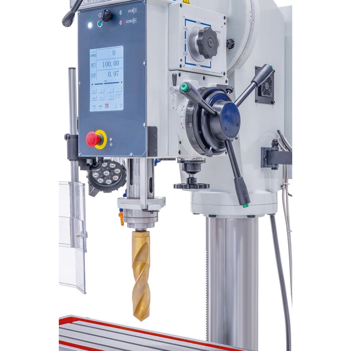 BERNARDO Getriebebohrmaschine mit stufenloser Drehzahl – Modell GB 55 SK NC Vario mit Kreuztisch *