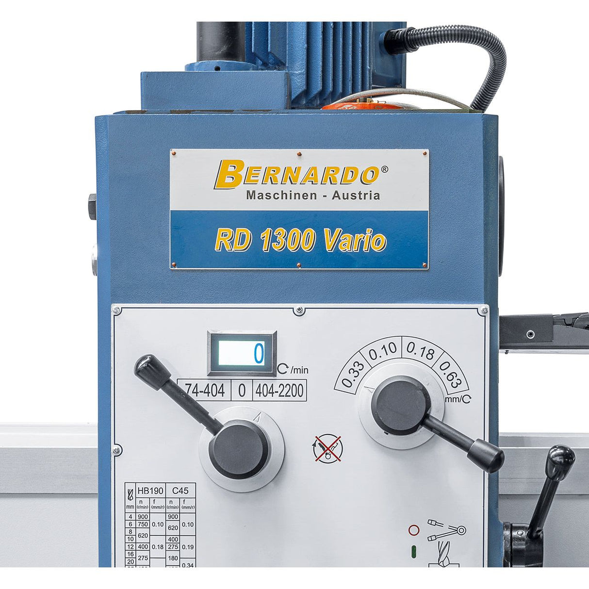 BERNARDO Radial- und Schnellradialbohrmaschine – Modell RD 1300 x 40 Vario