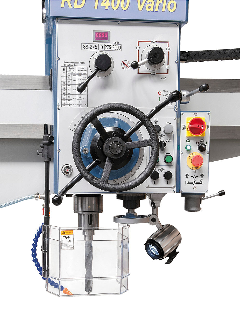 BERNARDO Radial- und Schnellradialbohrmaschinen – Modell RD 1400 x 50 Vario