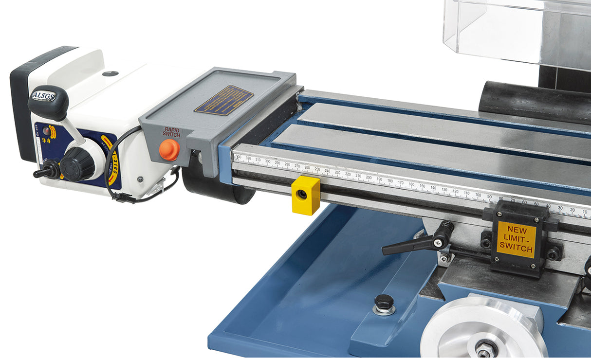 BERNARDO Bohr- und Fräsmaschinen – Modell KF 26 L Top mit Vorschub