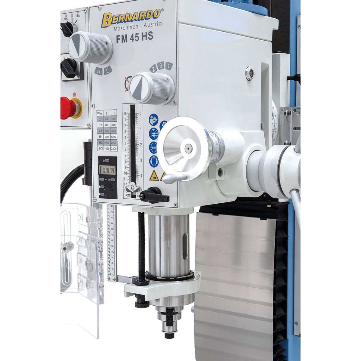 BERNARDO Bohr- und Fräsmaschine – Modell FM 45 HS inkl. 3-Achs-Digitalanzeige ES-12 V