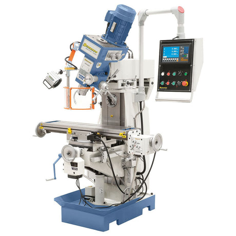 BERNARDO Universalfräsmaschine – Modell UWF 80 E inkl. 3-Achs-Digitalanzeige ES-12 H und y-Vorschub