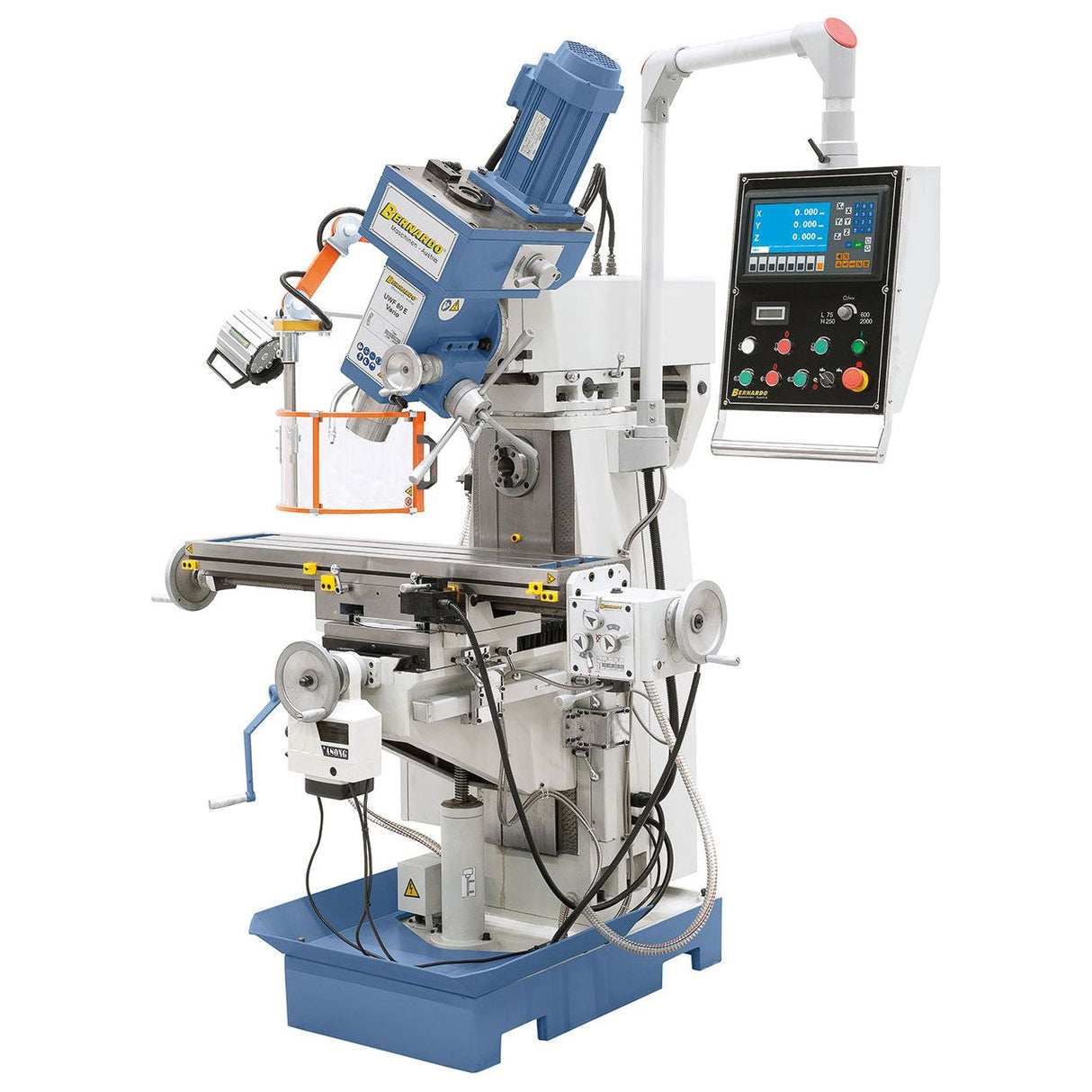 BERNARDO Universalfräsmaschine – Modell UWF 80 E Vario inkl. 3-Achs-Digitalanzeige ES-12 H