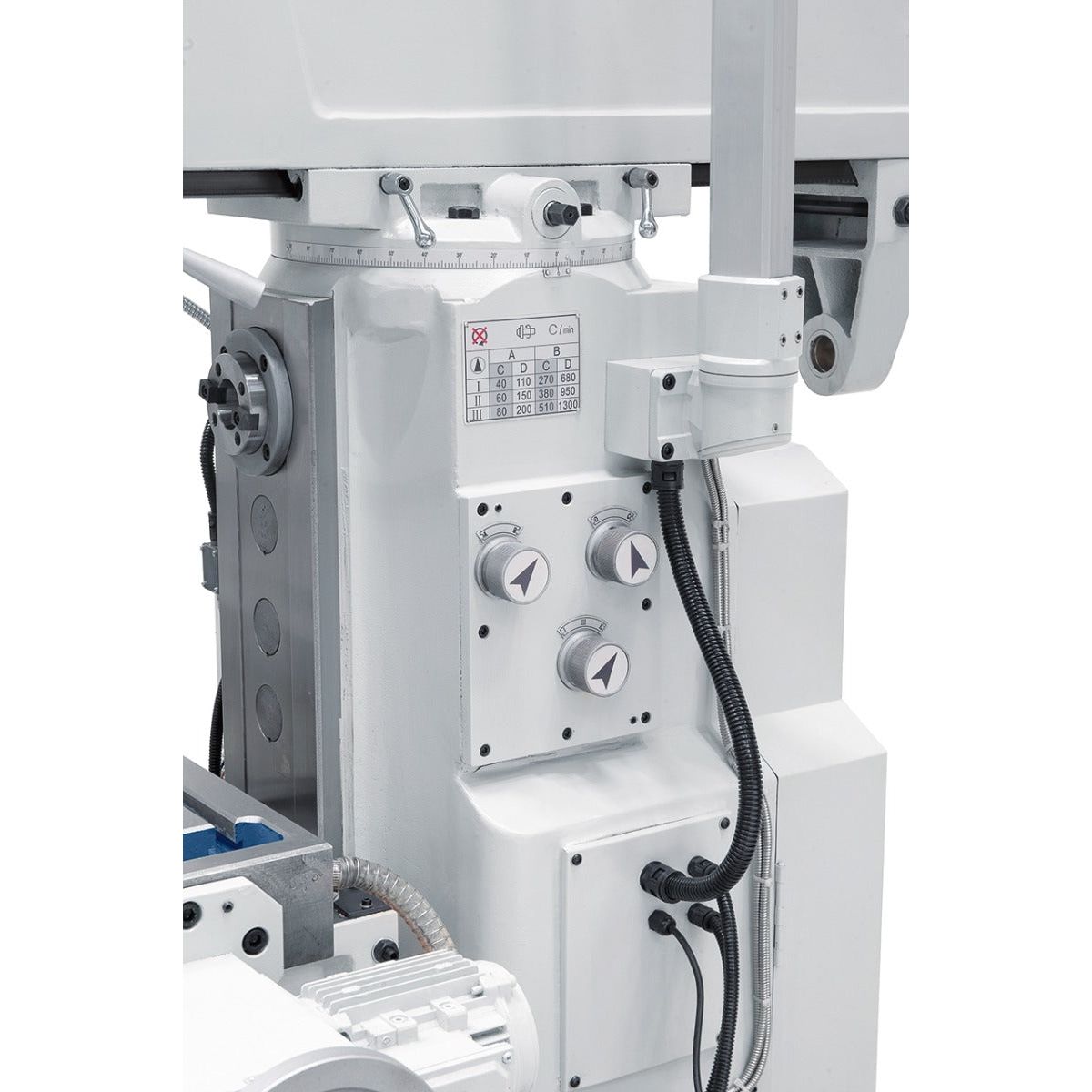 BERNARDO Universalfräsmaschine – Modell UWF 90 - 1270 inkl. 3-Achs-DRO ES-12 H und pneumat. Werkzeugklemmung