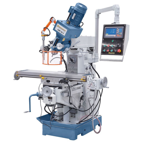 BERNARDO Universalfräsmaschine – Modell UWF 90 V inkl. 3-Achs-DRO ES-12 H und pneumat. Werkzeugklemmung