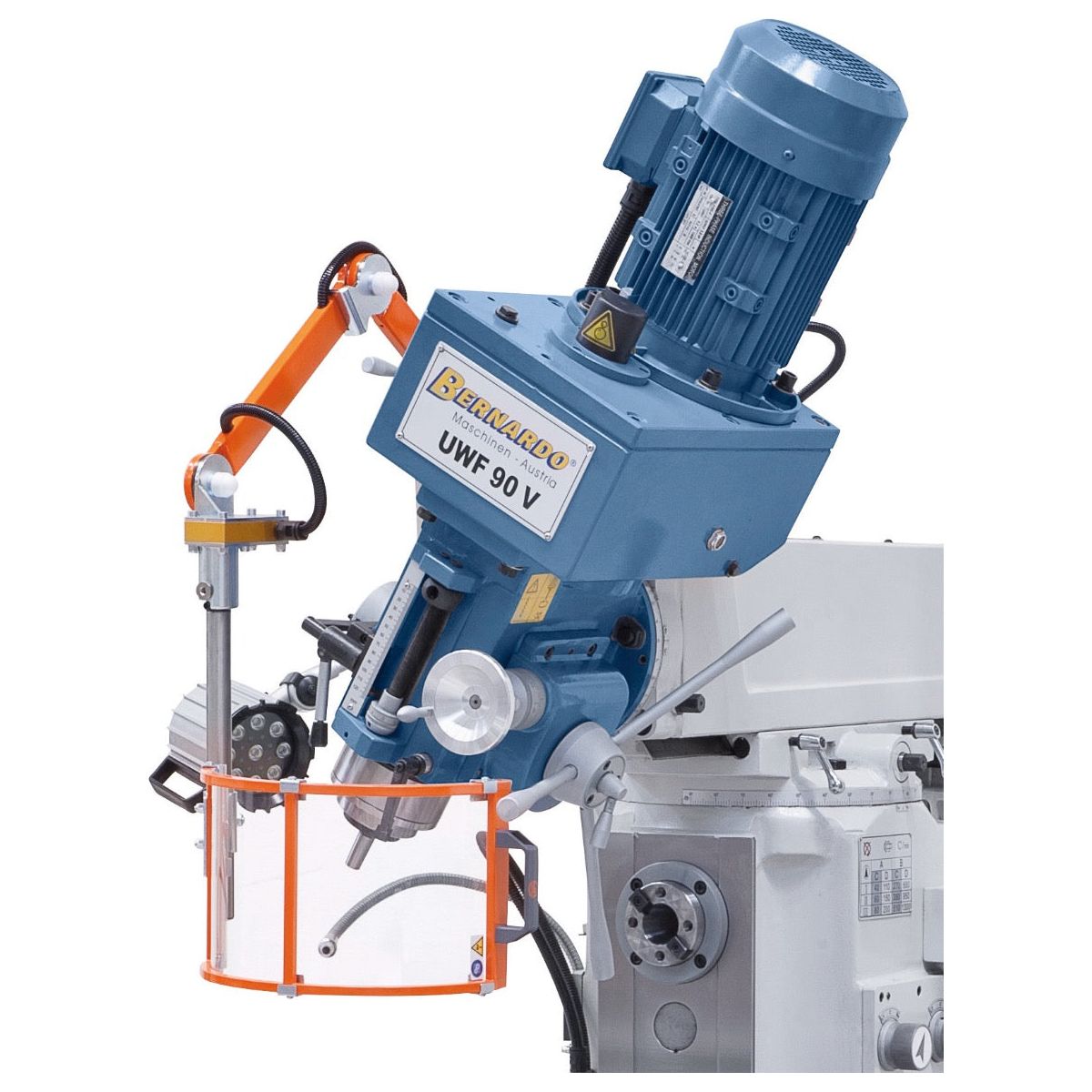 BERNARDO Universalfräsmaschine – Modell UWF 90 V inkl. 3-Achs-DRO ES-12 H und pneumat. Werkzeugklemmung