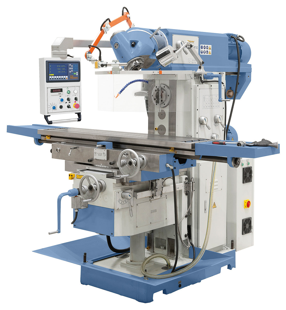 BERNARDO Universalfräsmaschinen mit Servoantrieb – Modell UWF 150 V Servo inkl. 3-Achs-Digitalanzeige ES-12 H *