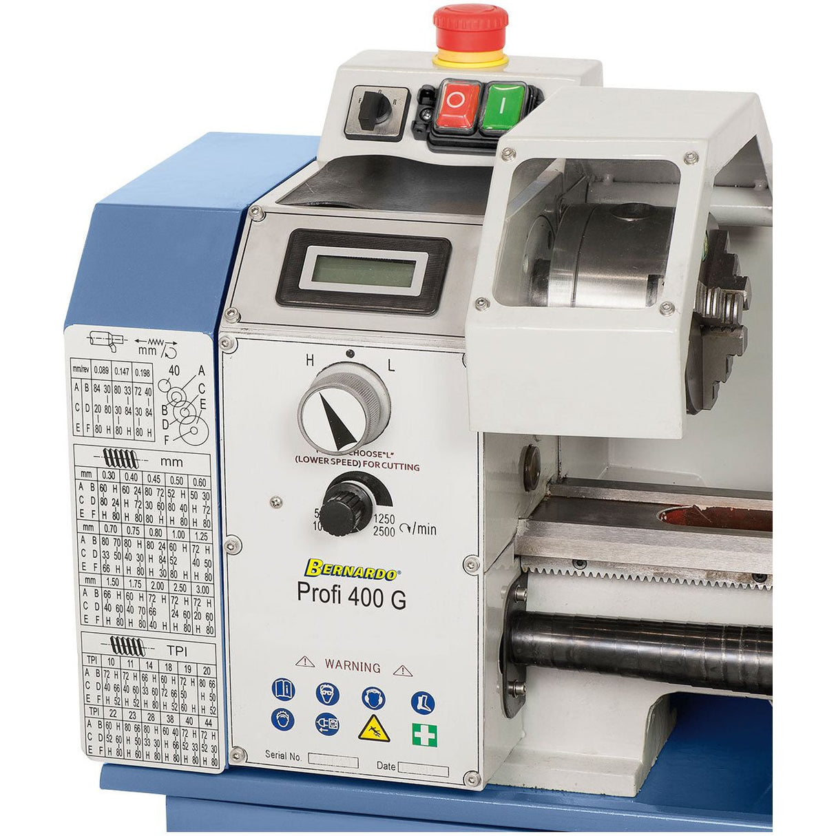 BERNARDO Leitspindeldrehmaschine – Modell Profi 400 G / 230 V