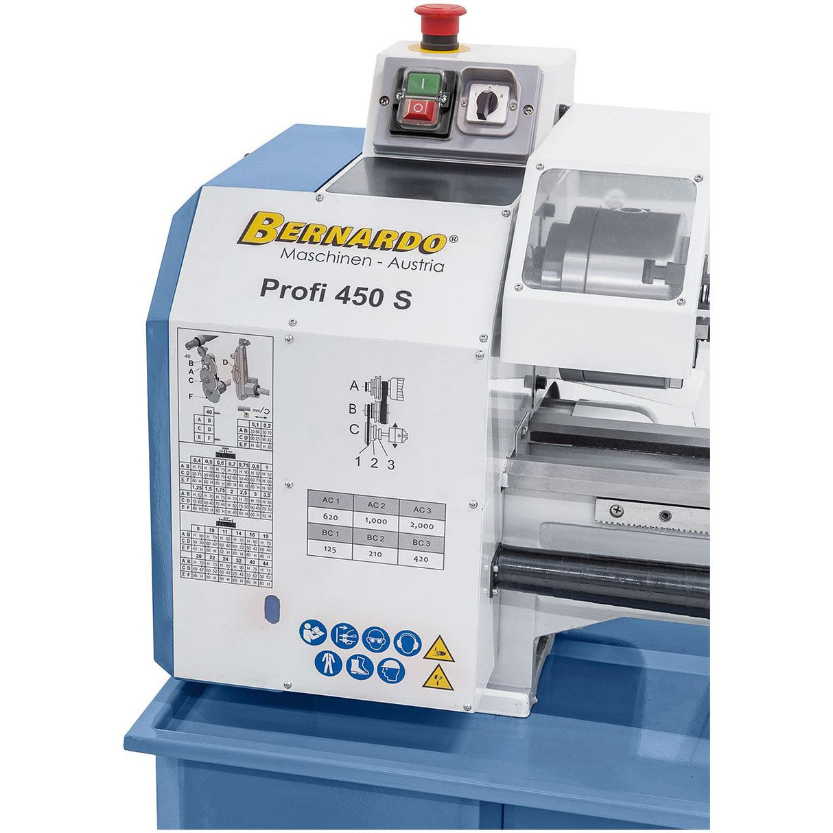 BERNARDO Leitspindeldrehmaschine – Modell Profi 450 S / 230 V