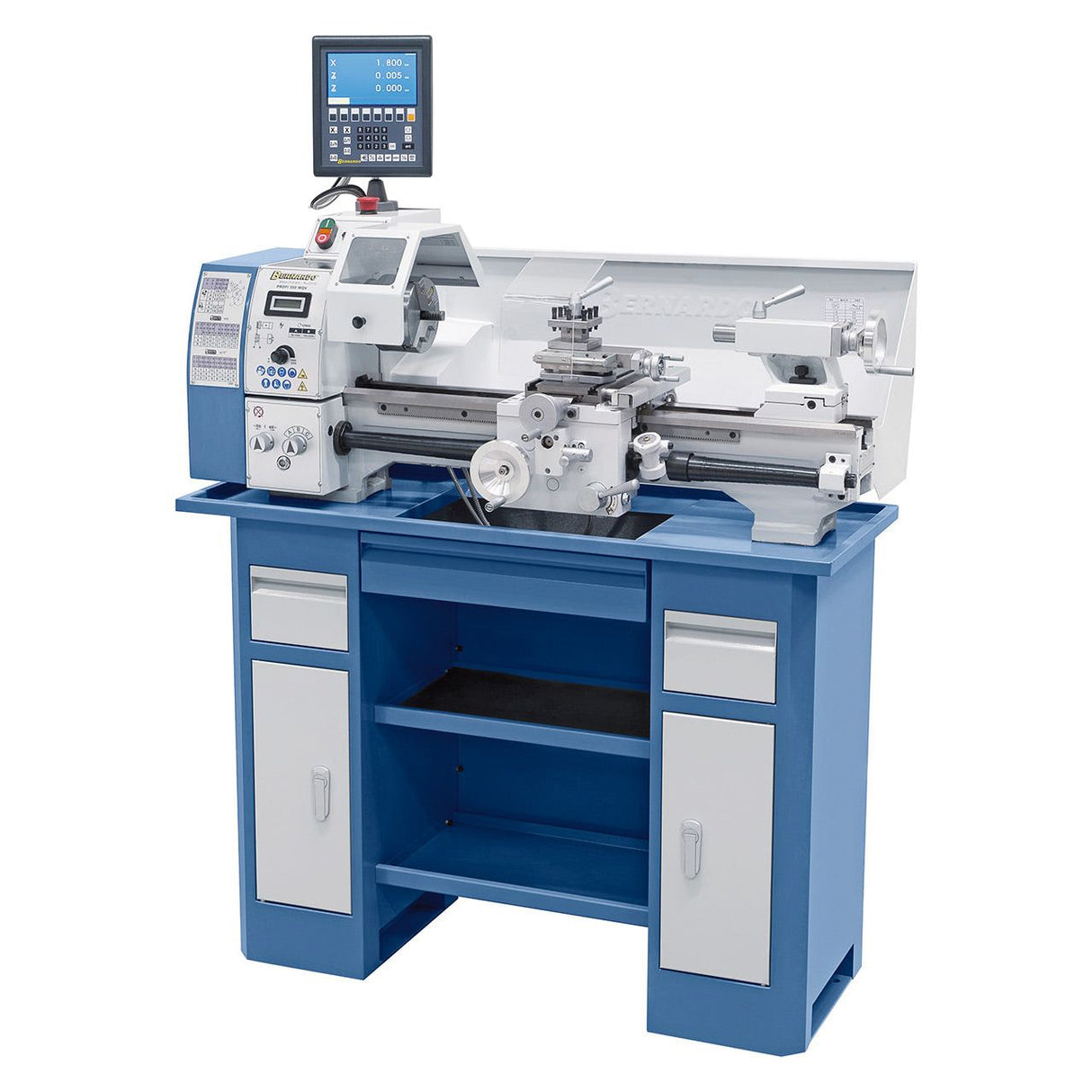 BERNARDO Leitspindeldrehmaschine – Modell Profi 550 WQV / 230 V inkl. 2-Achs Digitalanzeige ES-12 V