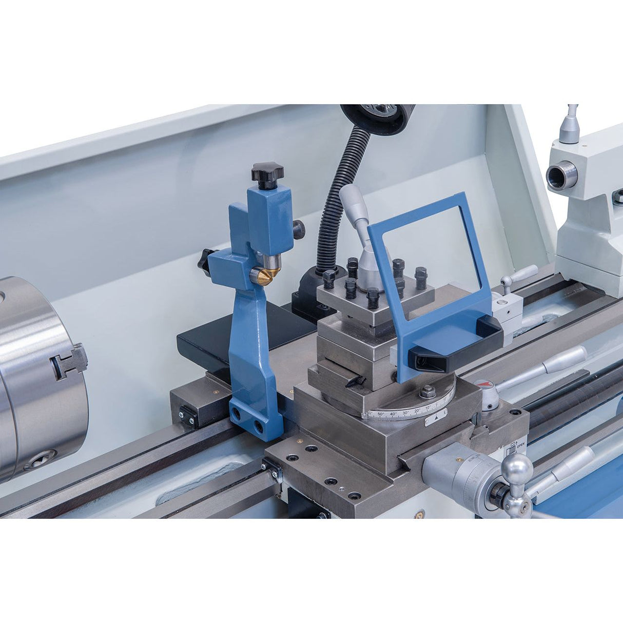 BERNARDO Leit- und Zugspindeldrehmaschine – Modell Hobby 800 G / 400 V inkl. 3-Achs Digitalanzeige DT 40