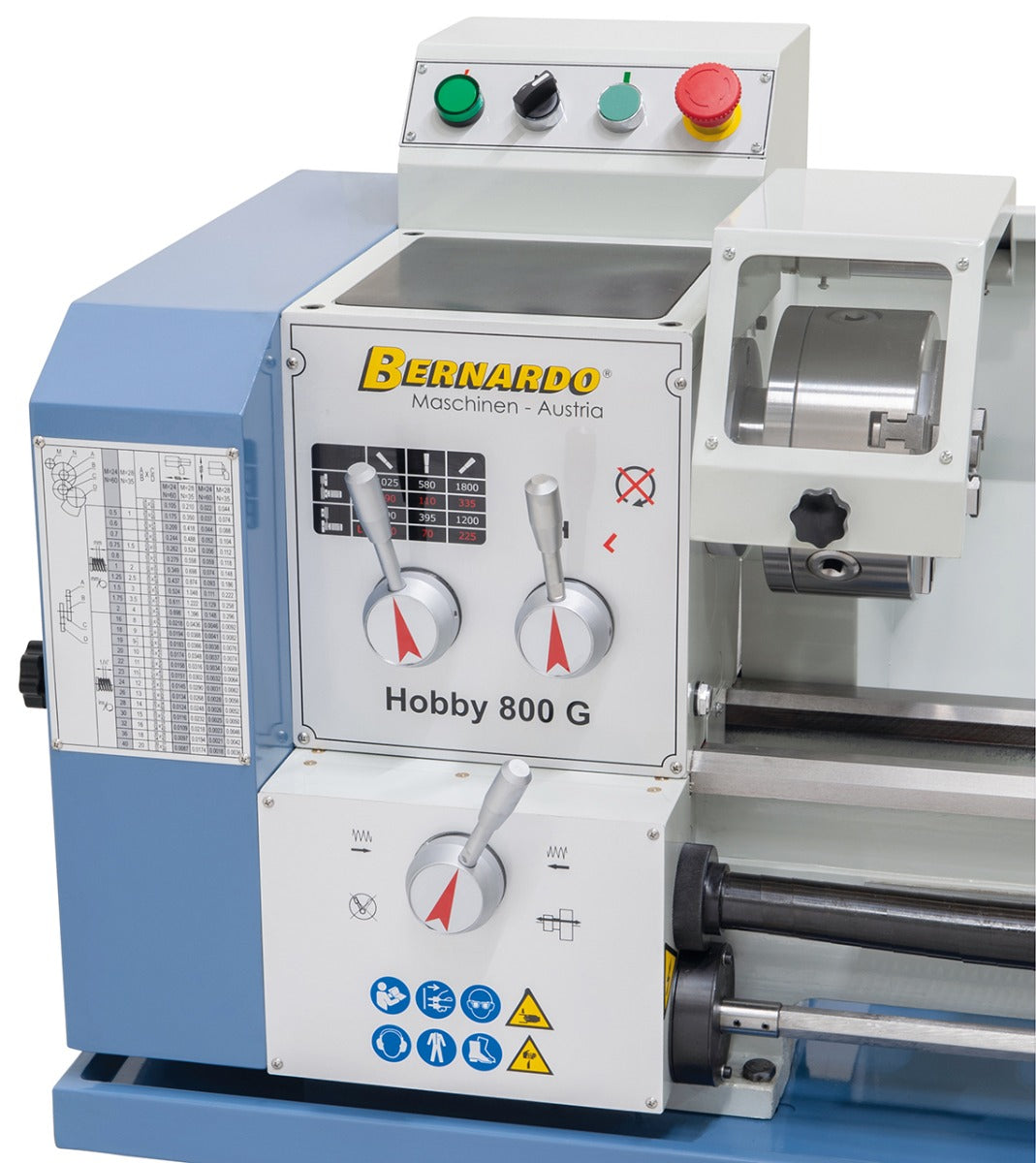 BERNARDO Leit- und Zugspindeldrehmaschinen – Modell Hobby 800 G / 230 V