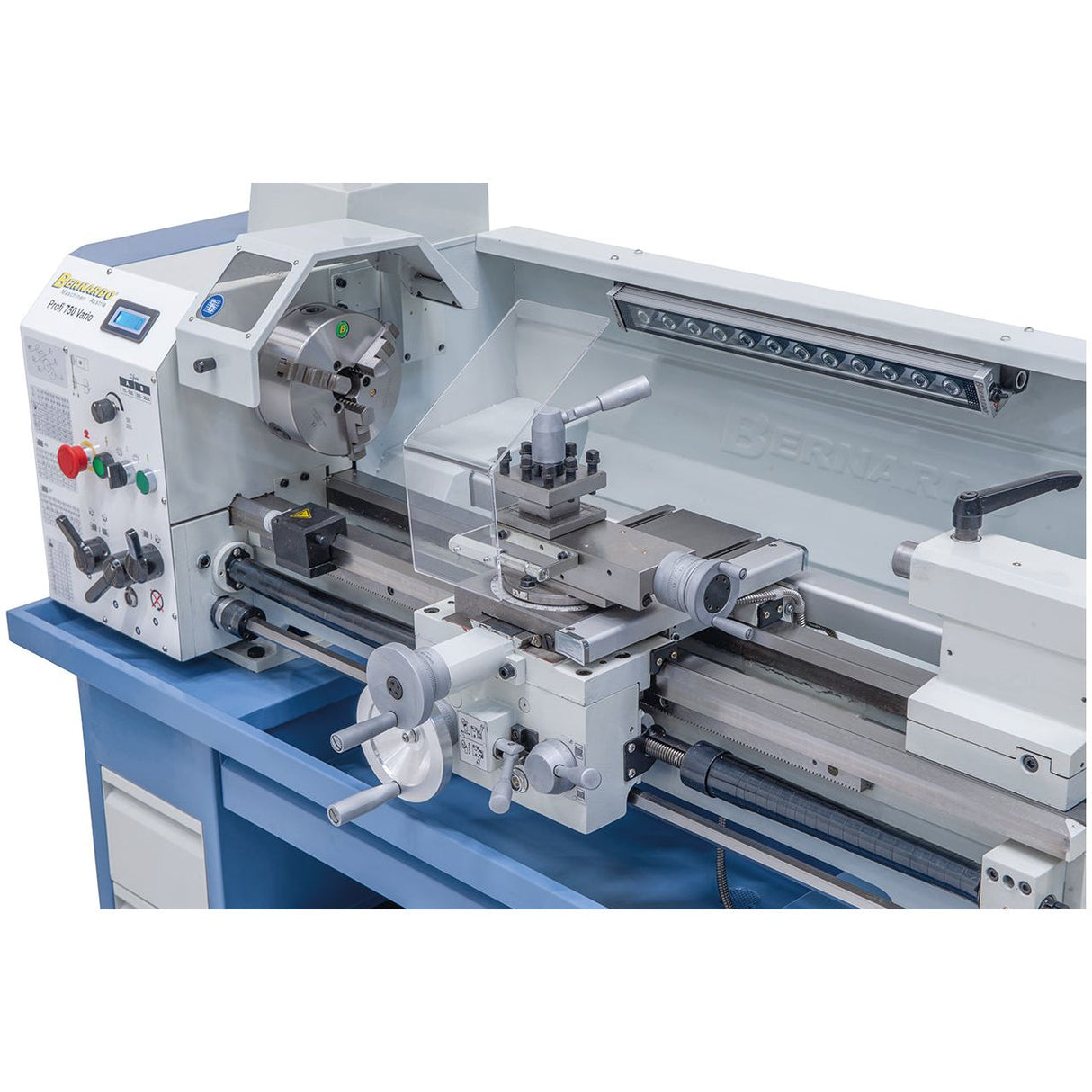 BERNARDO Leit- und Zugspindeldrehmaschine – Modell Profi 750 Vario / 400 V inkl. 2-Achs-Digitalanzeige ES-12 V