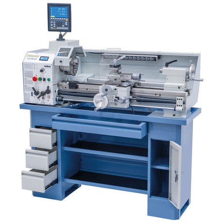 BERNARDO Leit- und Zugspindeldrehmaschine – Modell Profi 750 Vario / 400 V inkl. 2-Achs-Digitalanzeige ES-12 V