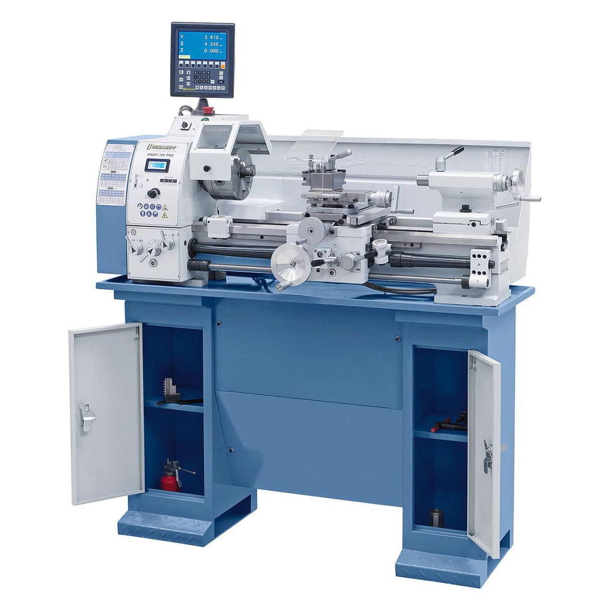 BERNARDO Leit- und Zugspindeldrehmaschine – Modell Profi 700 PRO / 230 V inkl. 2-Achs-Digitalanzeige ES-12 V