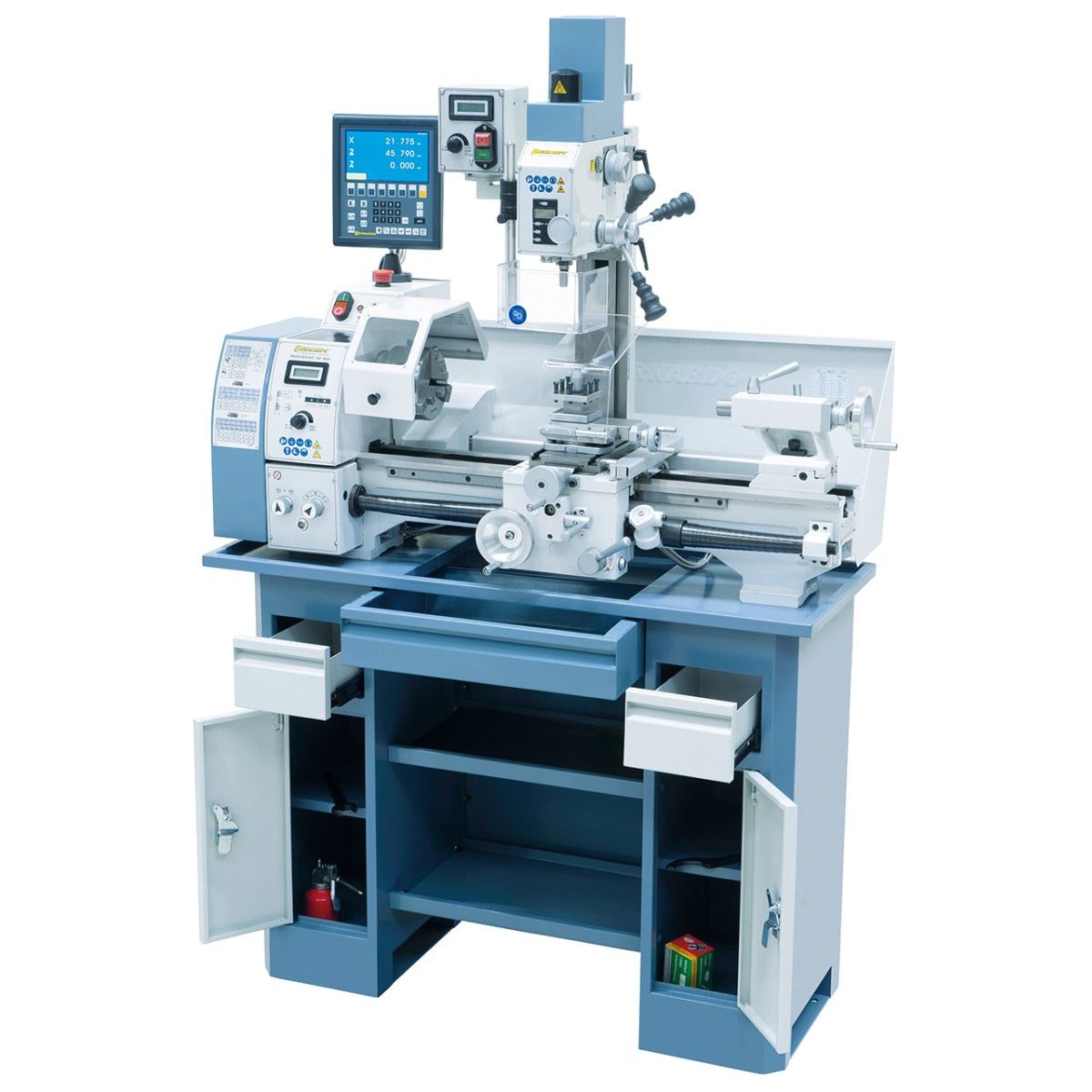 BERNARDO Bearbeitungszentre – Modell Proficenter 550 WQV / 230 V inkl. 2-Achs-Digitalanzeige ES-12 V